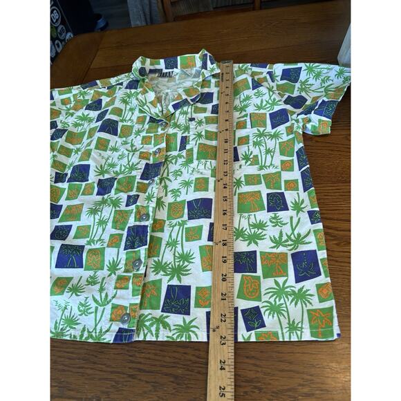 Vintage Men’s Gitano Collection Tropical Palm Trees Vacation Button Down Shirt M - Picture 3 of 10